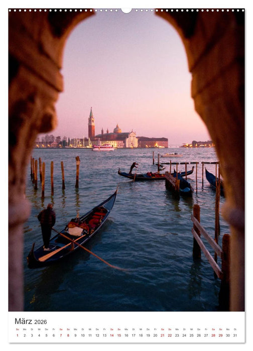 Venedig - Eine Stadt zum Verlieben. (CALVENDO Premium Wandkalender 2026)