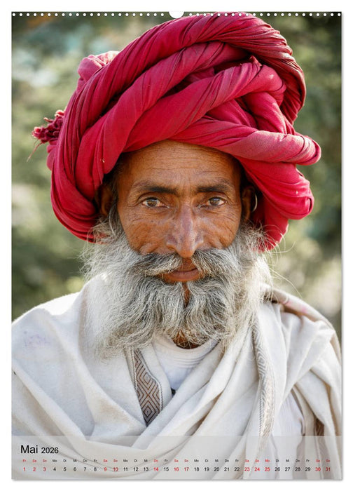 Menschen in Indien (CALVENDO Wandkalender 2026)