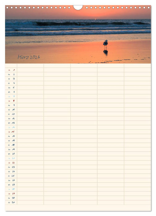 Mit Blick auf's Meer (CALVENDO Wandkalender 2026)