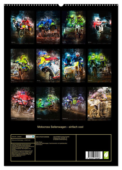 Motocross Seitenwagen - einfach cool (CALVENDO Wandkalender 2026)