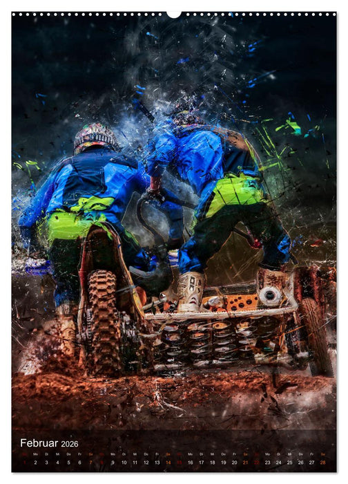 Motocross Seitenwagen - einfach cool (CALVENDO Wandkalender 2026)