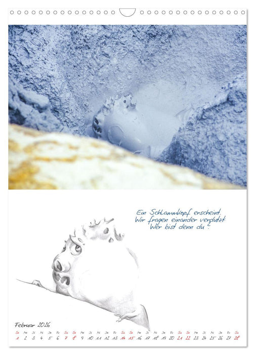 Naturwesen in Island (CALVENDO Wandkalender 2026)