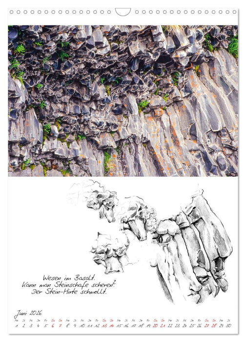 Naturwesen in Island (CALVENDO Wandkalender 2026)