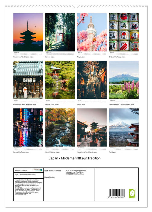 Japan - Moderne trifft auf Tradition. (CALVENDO Premium Wandkalender 2026)