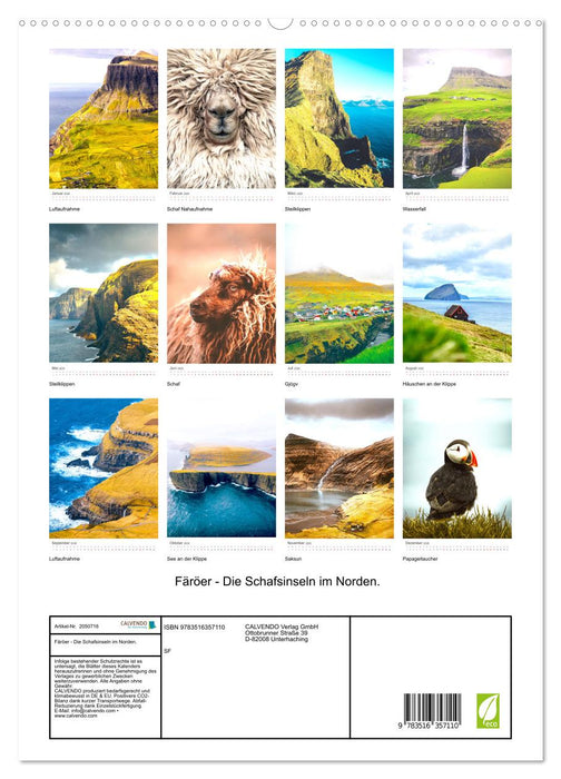 Färöer - Die Schafsinseln im Norden. (CALVENDO Wandkalender 2026)