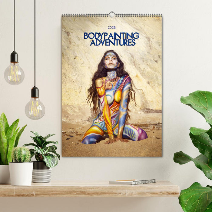 Bodypainting Adventures - Farbe auf nackter Haut (CALVENDO Wandkalender 2026)