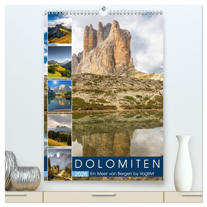 Dolomiten, ein Meer aus Bergen by VogtArt (CALVENDO Premium Wandkalender 2026)