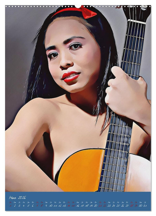 Pin Up Art by Ralf Kretschmer (CALVENDO Premium Wandkalender 2026)