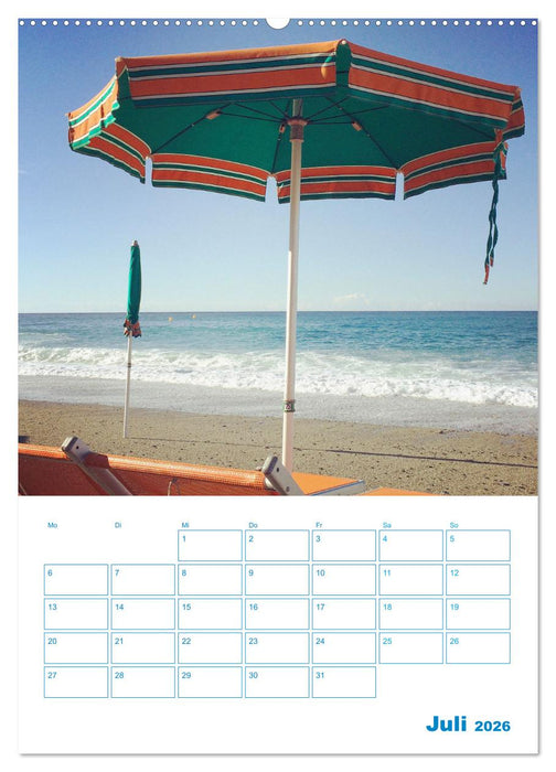Blauer Ligurien Sommer (CALVENDO Premium Wandkalender 2026)