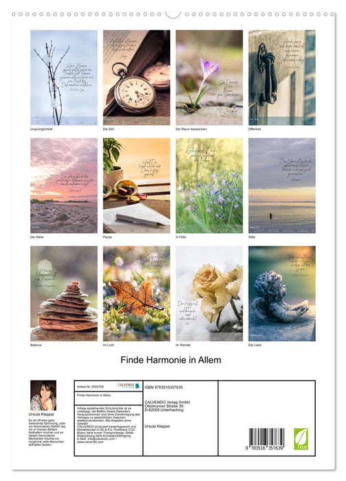 Finde Harmonie in Allem (CALVENDO Wandkalender 2026)
