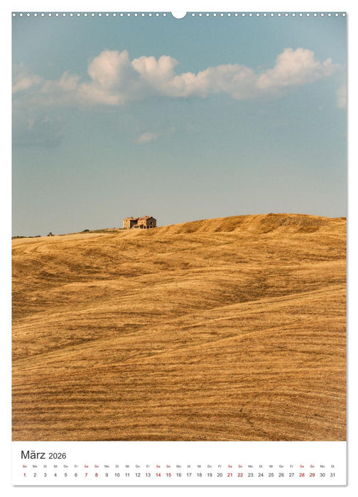 Toskana - Sonne, Wein und Kultur (CALVENDO Wandkalender 2026)