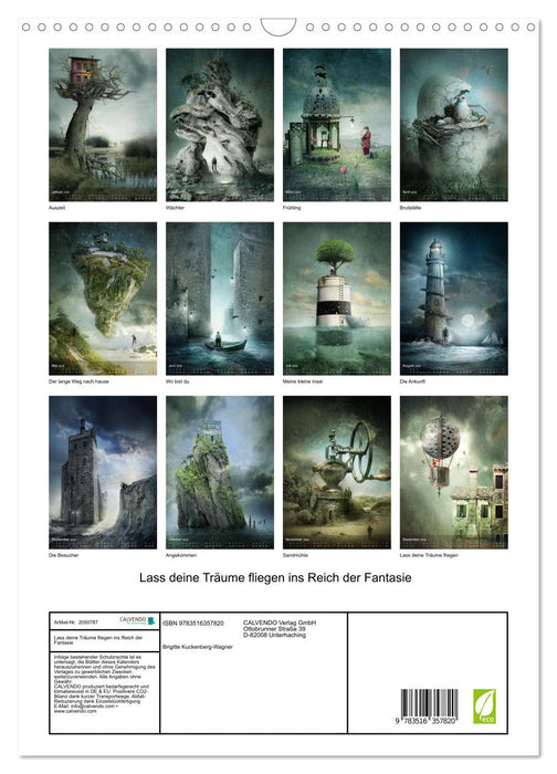 Lass deine Träume fliegen ins Reich der Fantasie (CALVENDO Wandkalender 2026)