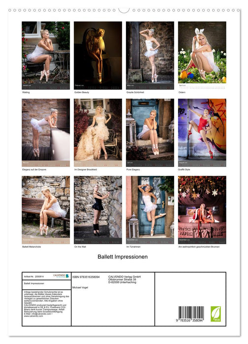 Ballett Impressionen (CALVENDO Premium Wandkalender 2026)