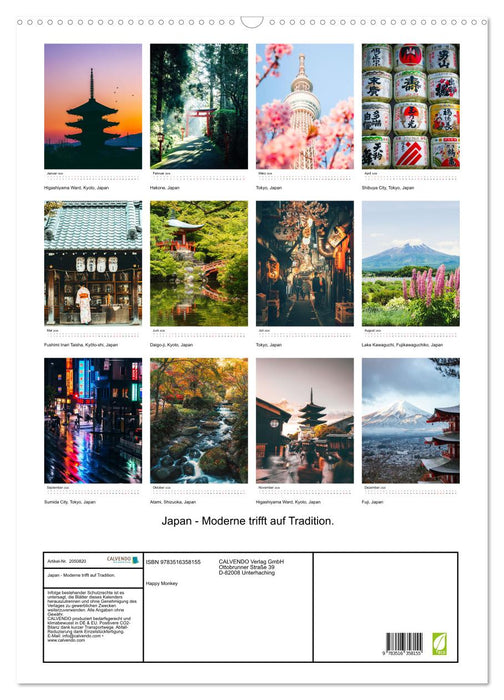 Japan - Moderne trifft auf Tradition. (CALVENDO Wandkalender 2026)
