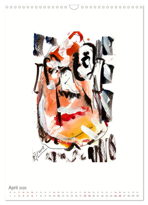 Porträtmalerei by Philip Langen PHILIPIS AROUND THE WORLD (CALVENDO Wandkalender 2026)