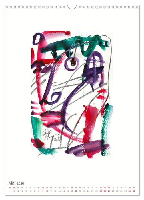 Porträtmalerei by Philip Langen PHILIPIS AROUND THE WORLD (CALVENDO Wandkalender 2026)