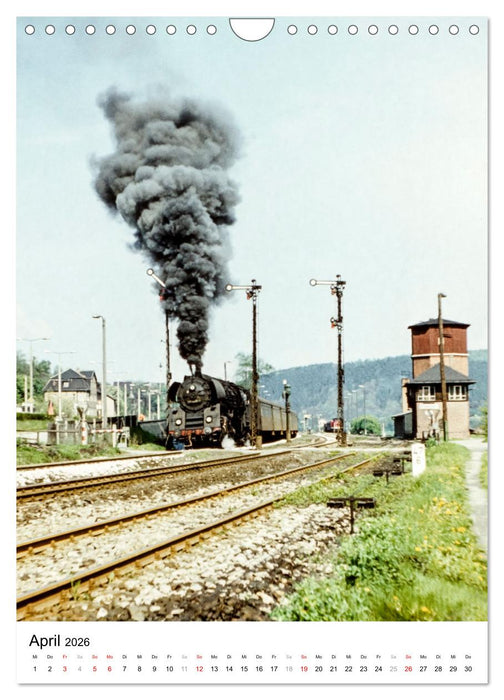 Deutsche Reichsbahn-Dampfzüge vor über 40 Jahren (CALVENDO Wandkalender 2026)