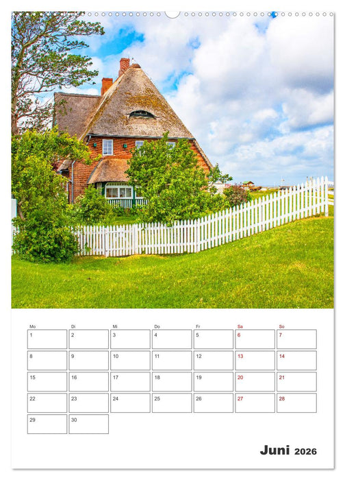 Hallig Hooge - Reiseplaner (CALVENDO Wandkalender 2026)