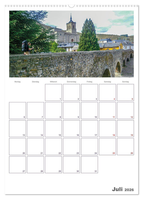 Mein Weg nach Santiago de Compostela (CALVENDO Premium Wandkalender 2026)