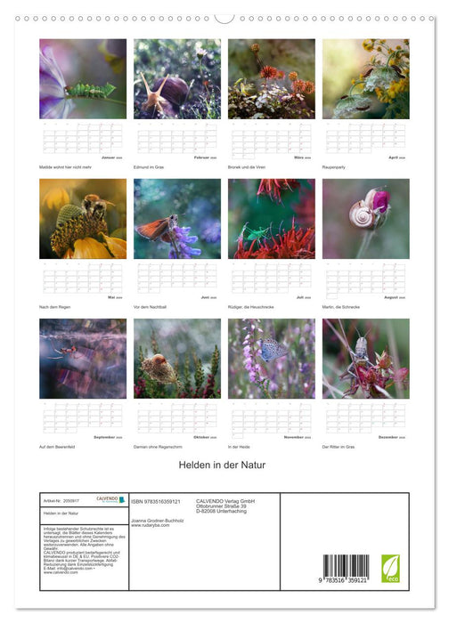 Helden in der Natur (CALVENDO Wandkalender 2026)
