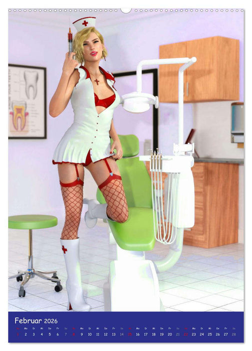 Coseplay Pin Up (CALVENDO Premium Wandkalender 2026)