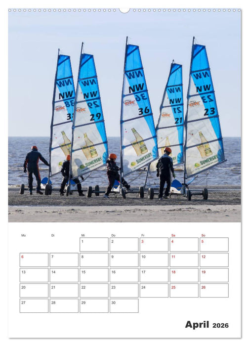 Sankt Peter-Ording Sonne, Strand und Meer (CALVENDO Premium Wandkalender 2026)