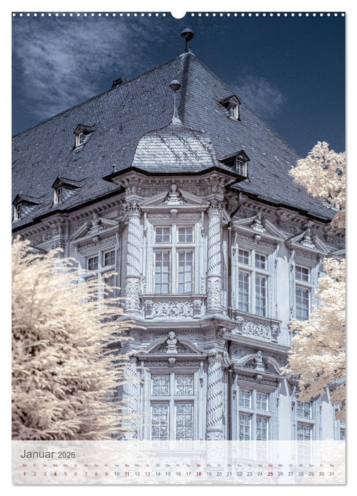 MAINZ IN INFRAROT (CALVENDO Premium Wandkalender 2026)