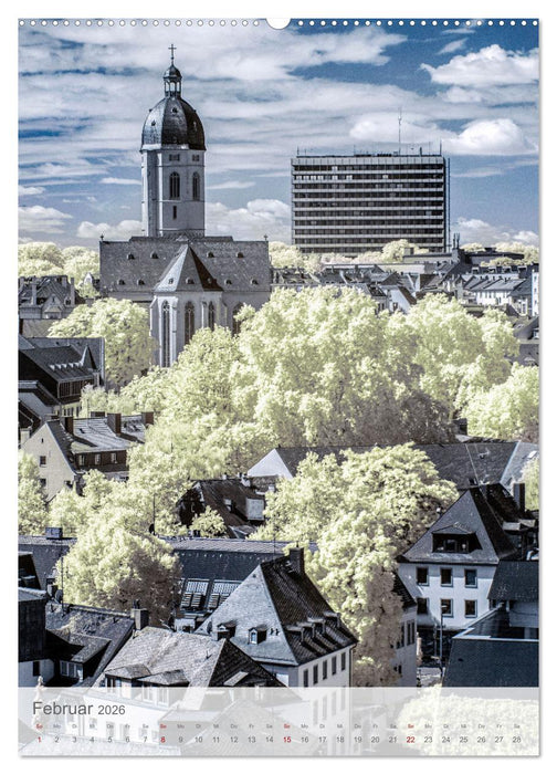 MAINZ IN INFRAROT (CALVENDO Premium Wandkalender 2026)