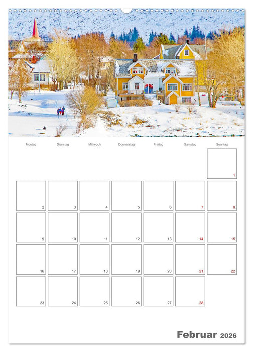 Die Küste Norwegens - Terminplaner (CALVENDO Premium Wandkalender 2026)