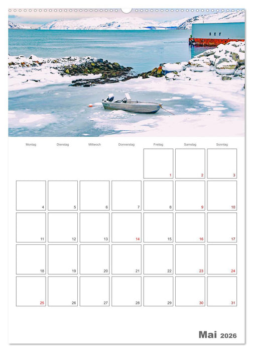 Die Küste Norwegens - Terminplaner (CALVENDO Premium Wandkalender 2026)