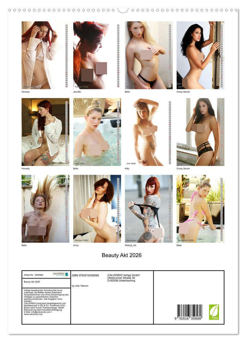 Beauty Akt 2026 (CALVENDO Premium Wandkalender 2026)