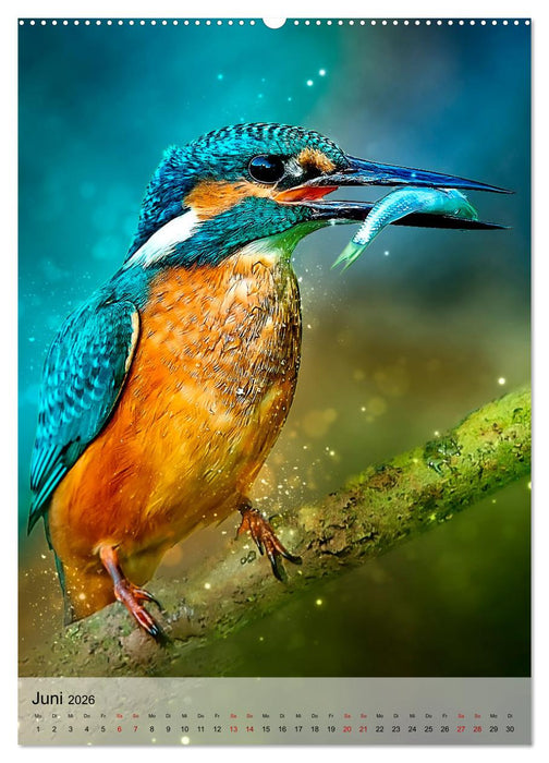Schillernder Eisvogel (CALVENDO Wandkalender 2026)