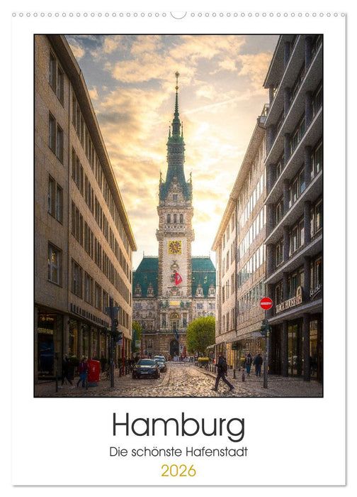 Hamburg - Die schönste Hafenstadt (CALVENDO Wandkalender 2026)