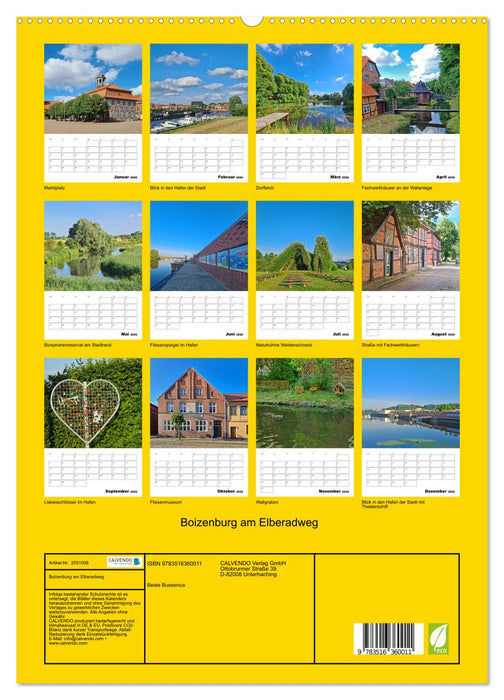 Boizenburg am Elberadweg (CALVENDO Premium Wandkalender 2026)