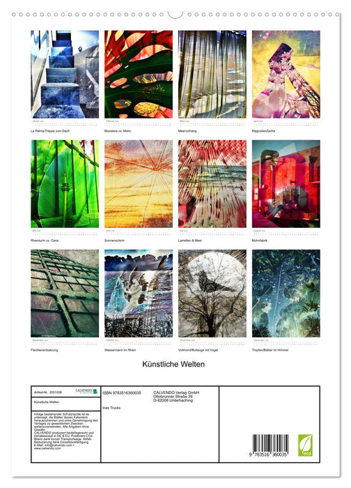 Künstliche Welten (CALVENDO Premium Wandkalender 2026)