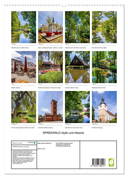 SPREEWALD Idylle und Historie (CALVENDO Premium Wandkalender 2026)