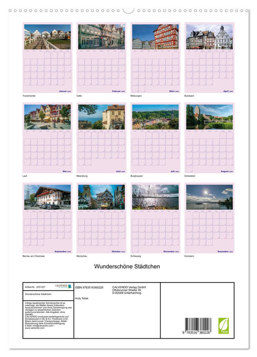 Wunderschöne Städtchen (CALVENDO Wandkalender 2026)