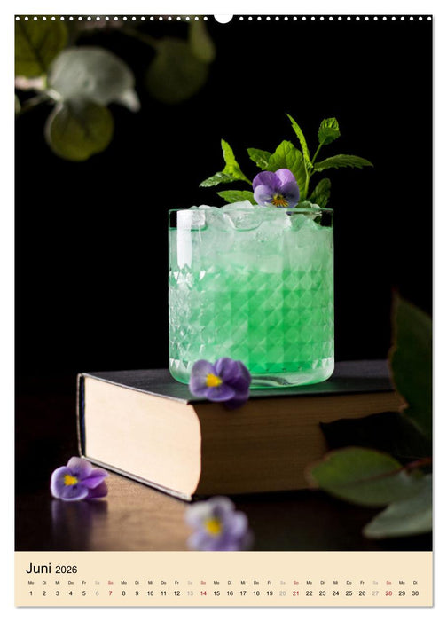 Cocktails mit Blumen und Pflanzen (CALVENDO Wandkalender 2026)