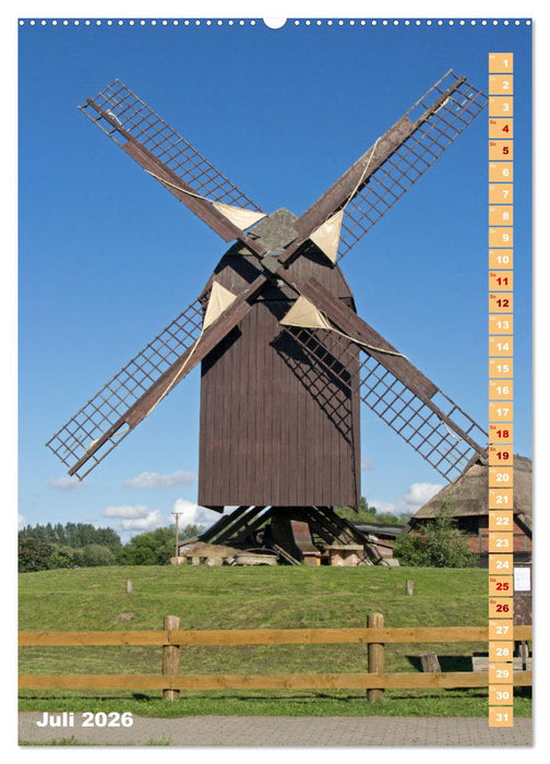 Deutschlands historische Windmühlen (CALVENDO Premium Wandkalender 2026)