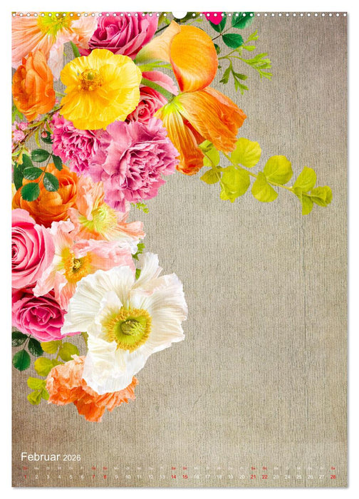 Floristikträume durchs Jahr (CALVENDO Wandkalender 2026)