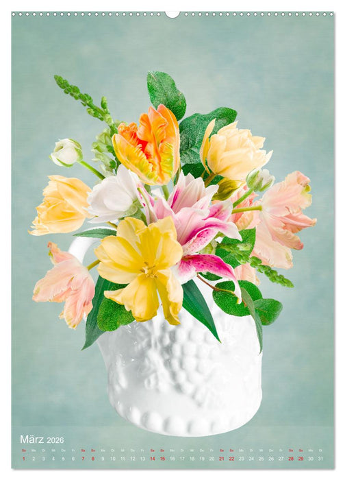 Floristikträume durchs Jahr (CALVENDO Wandkalender 2026)