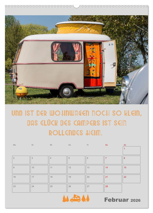 Camping - Hotel kann jeder! (CALVENDO Wandkalender 2026)