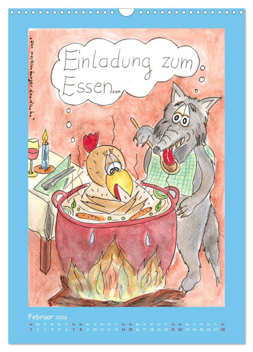 "NEUIGKEITEN" Mecklenburger Landhuhn (CALVENDO Wandkalender 2026)