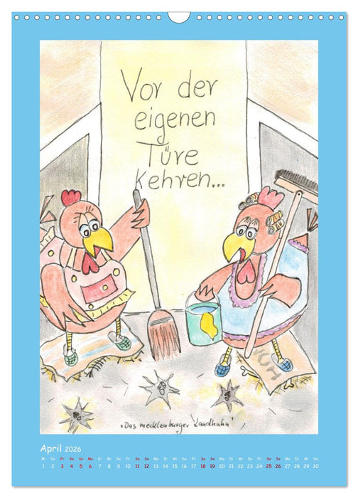 "NEUIGKEITEN" Mecklenburger Landhuhn (CALVENDO Wandkalender 2026)
