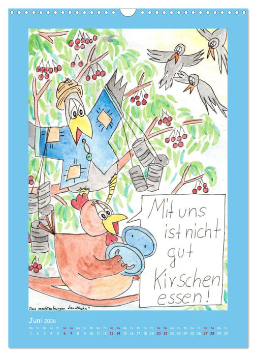 "NEUIGKEITEN" Mecklenburger Landhuhn (CALVENDO Wandkalender 2026)