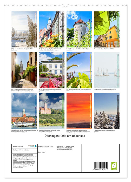 Überlingen Perle am Bodensee (CALVENDO Wandkalender 2026)