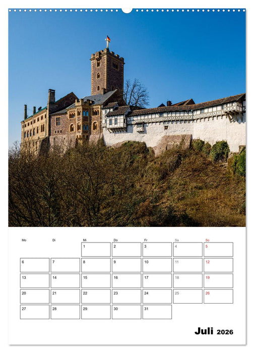 Die Thüringer Wartburg (CALVENDO Premium Wandkalender 2026)