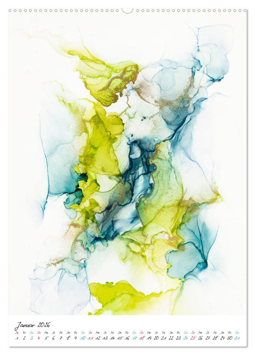 Abstrake Malerei (CALVENDO Premium Wandkalender 2026)