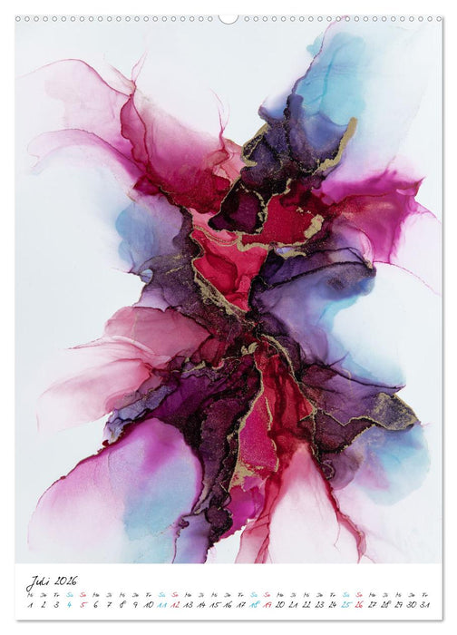 Abstrake Malerei (CALVENDO Premium Wandkalender 2026)