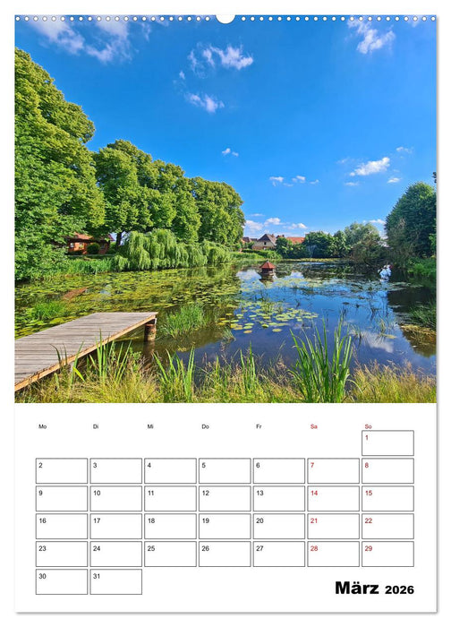 Boizenburg am Elberadweg (CALVENDO Wandkalender 2026)